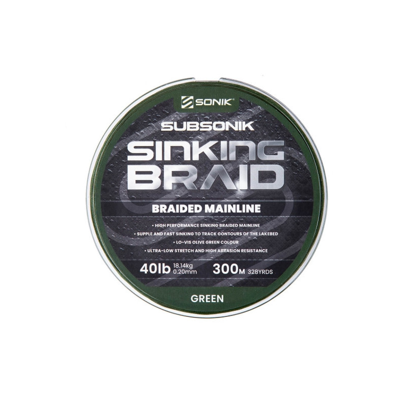 Plecionka Sonik SUBSONIK SINKING BRAID 600m / 40lb / 0,20mm