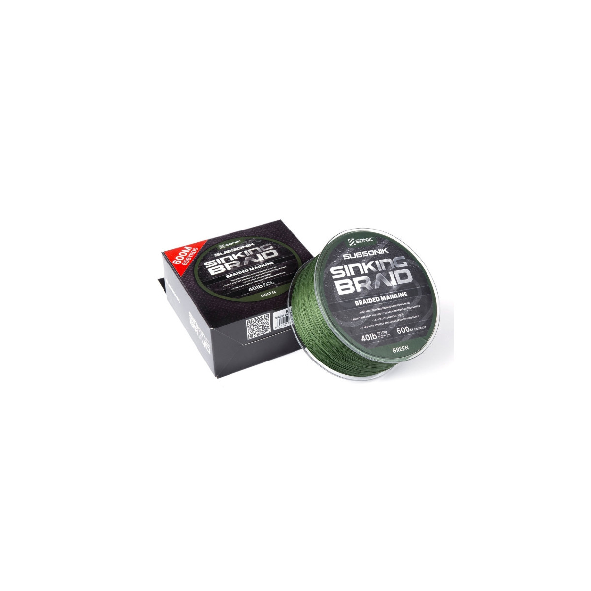 Plecionka Sonik SUBSONIK SINKING BRAID 600m / 40lb / 0,20mm