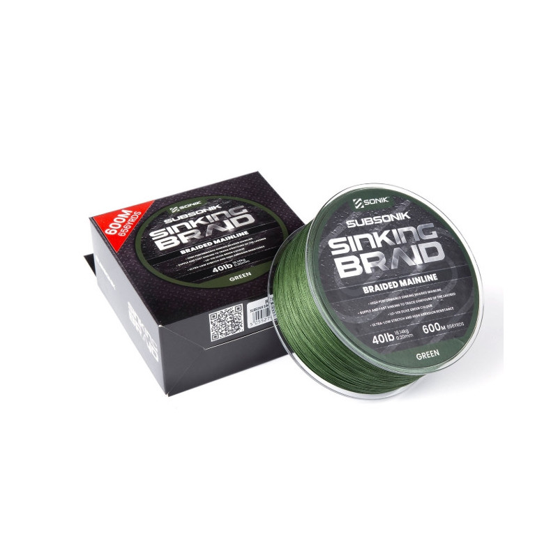 Plecionka Sonik SUBSONIK SINKING BRAID 600m / 40lb / 0,20mm