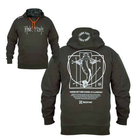 Bluza SONIK HOODY XXL BY THINK FISHY ART roz.XXL