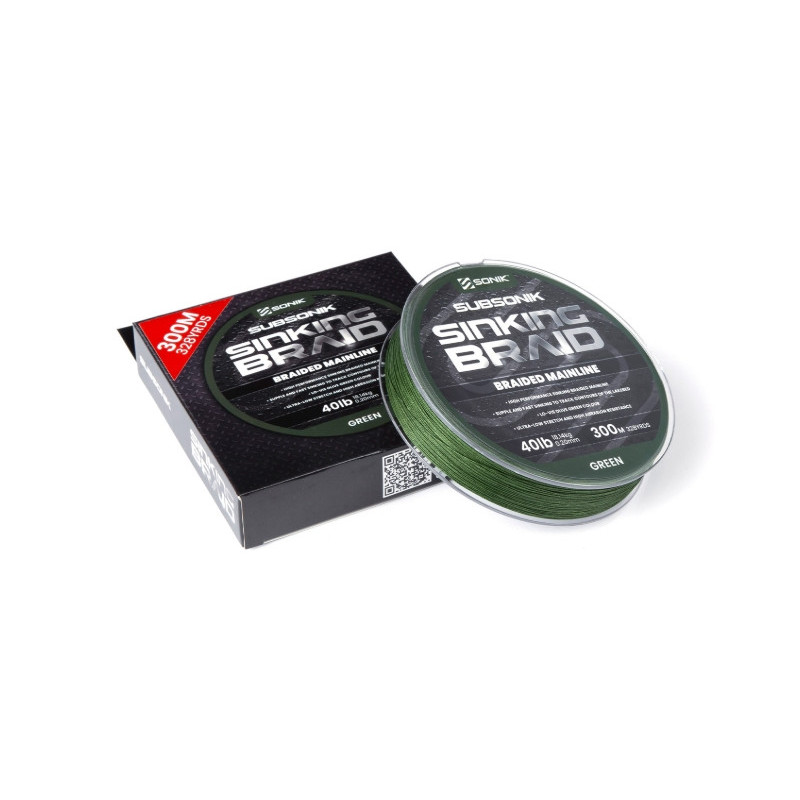 Plecionka SUBSONIK SINKING BRAID 300m / 0,20mm / 40lb