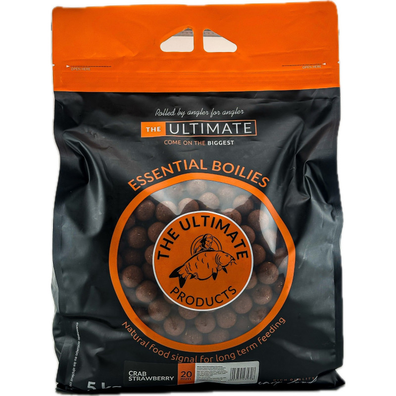 Kulki zanętowe The Ultimate Essential 5kg 20mm - CRAB STRAWBERRY Kulki zanętowe The Ultimate Essential 5kg 20mm - CRAB STRAWBERRY