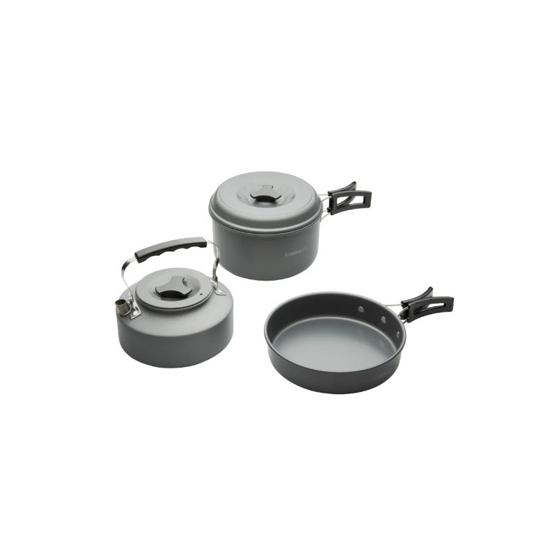 Zestaw trzyczęściowy z czajnikiem Trakker Armolife Complete Cookware Set Zestaw trzyczęściowy z czajnikiem Trakker Armolife Complete Cookware Set