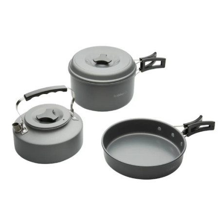 Zestaw trzyczęściowy z czajnikiem Trakker Armolife Complete Cookware Set