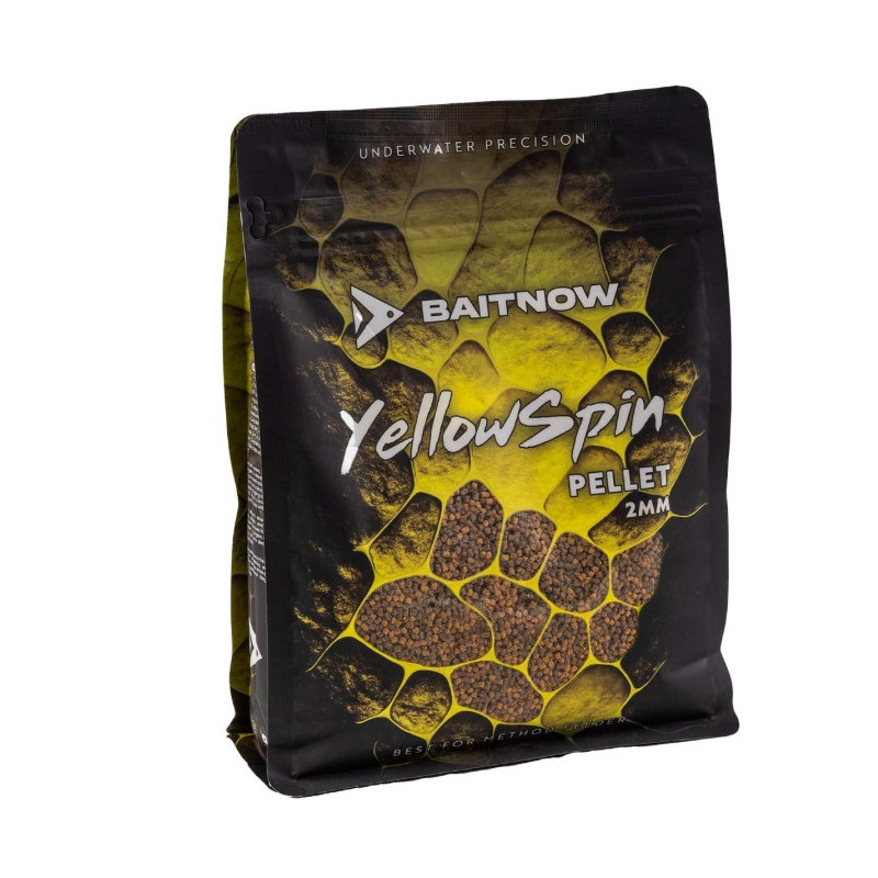 Pellet BaitNow Method Feeder 800g 2mm - Yellow Spin