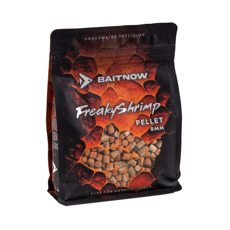 Pellet BaitNow Method Feeder 800g 8mm - Freaky Shrimp