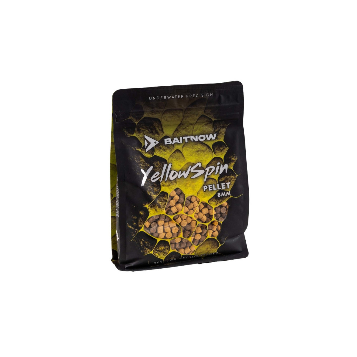 Pellet BaitNow Method Feeder 800g 8mm - Yellow Spin