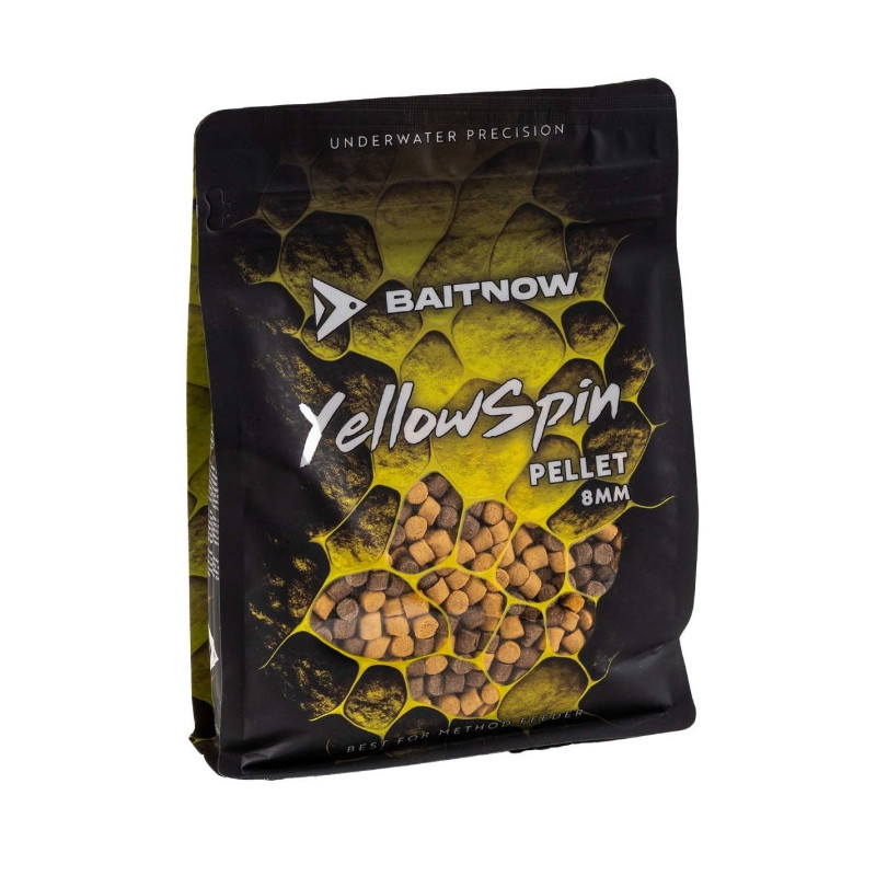 Pellet BaitNow Method Feeder 800g 8mm - Yellow Spin