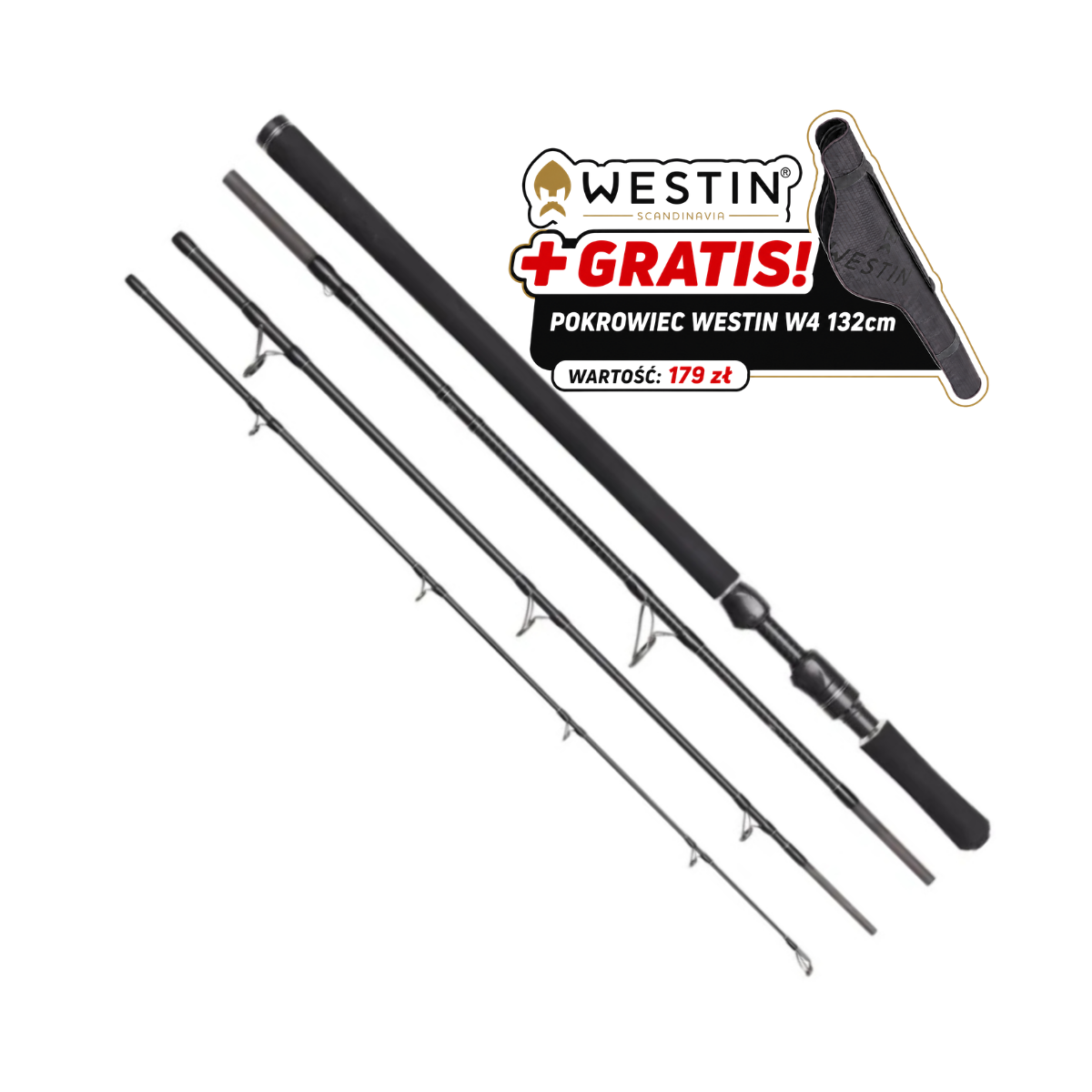 Wędka Westin W3 Powercast Travel 3RD 236cm / 20-80g +GRATIS