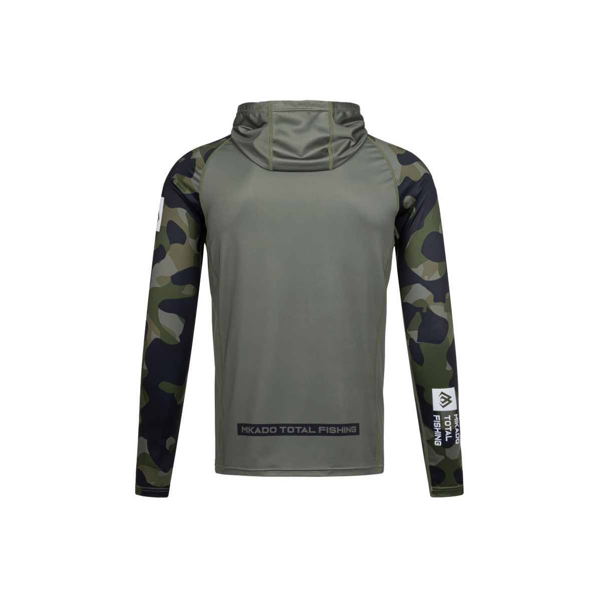 Bluza Mikado z kapturem i kominem z filtrem UPF roz.XL - GREEN CAMO