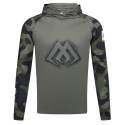 Bluza Mikado z kapturem i kominem z filtrem UPF roz.XXL - GREEN CAMO Bluza Mikado z kapturem i kominem z filtrem UPF roz.XXL - GREEN CAMO