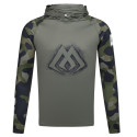 Bluza Mikado z kapturem i kominem z filtrem UPF roz.L - GREEN CAMO Bluza Mikado z kapturem i kominem z filtrem UPF roz.L - GREEN CAMO