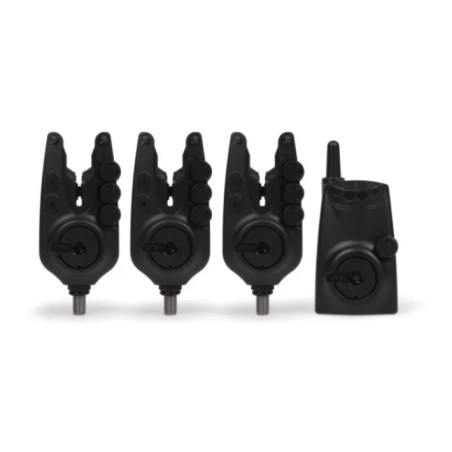 Zestaw sygnalizatorów Avid Carp VTX+ 3+1 Bite Alarm Set Zestaw sygnalizatorów Avid Carp VTX+ 3+1 Bite Alarm Set
