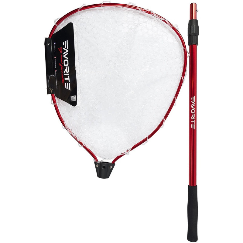 Podbierak teleskopowy Favorite Arena 125-190cm - czerwony Podbierak teleskopowy Favorite Arena 125-190cm - czerwony
