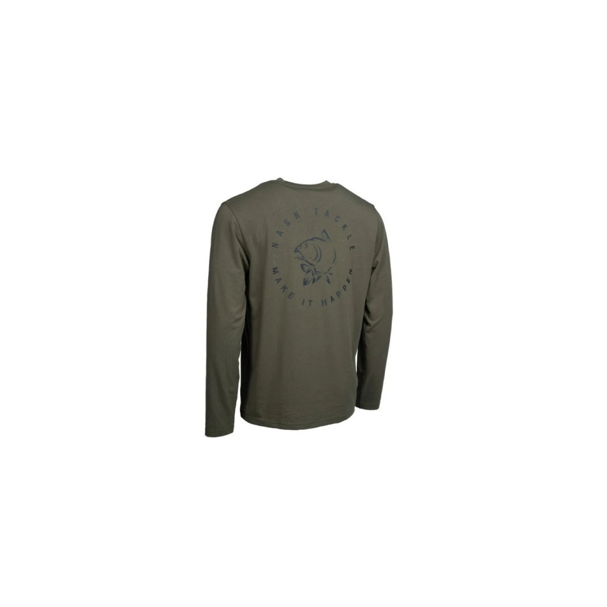 Koszulka Nash Make It Happen Carp Logo Long Sleeve T Shirt Green roz.L Koszulka Nash Make It Happen Carp Logo Long Sleeve T Shirt Green roz.L