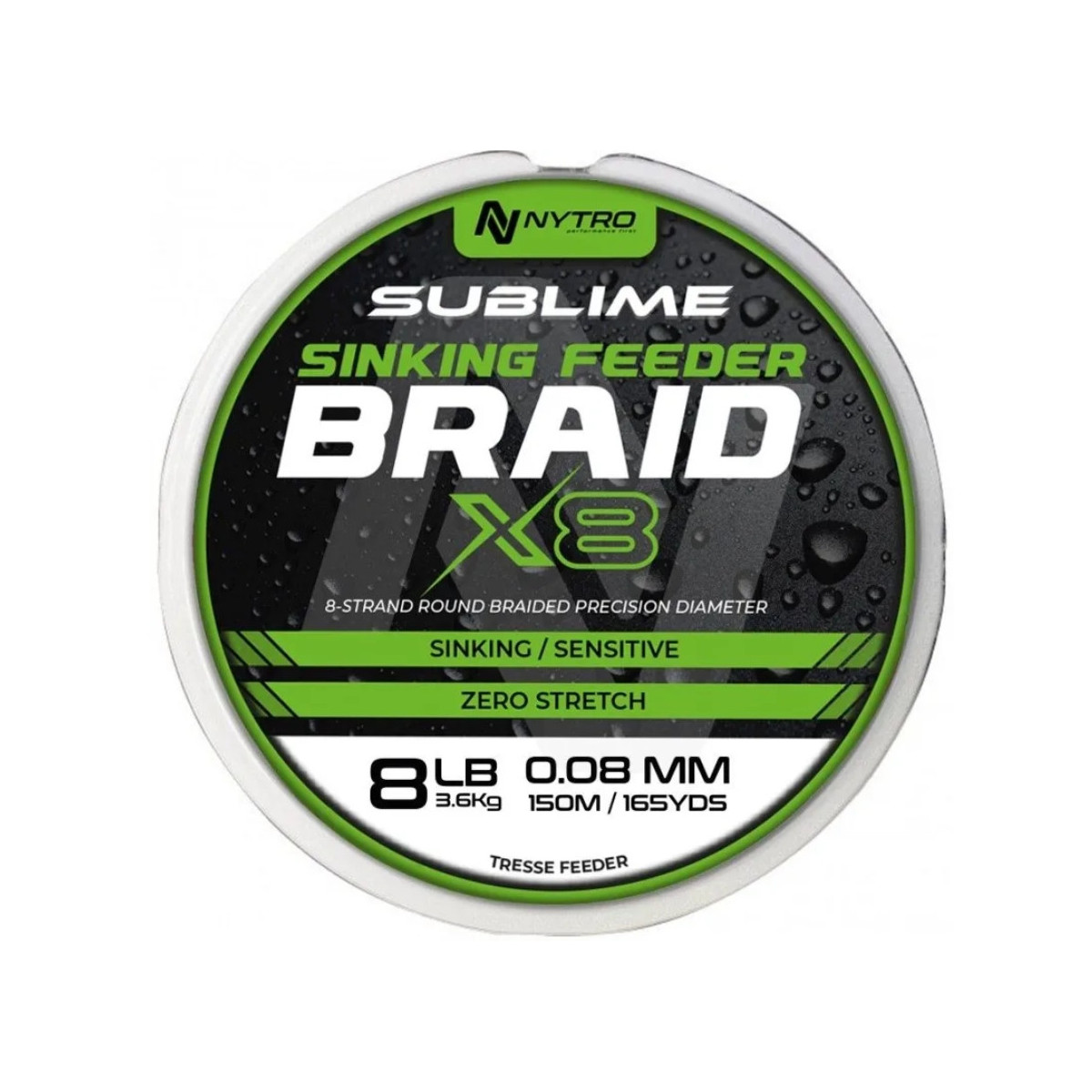 Plecionka Nytro Sublime X8 Sinking Feeder Braid 150m / 0,08mm - Brown Plecionka Nytro Sublime X8 Sinking Feeder Braid 150m / 0,08mm - Brown