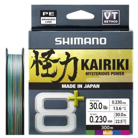 Plecionka Shimano Kairiki 8+ 300m / 0.28mm / multicolor Plecionka Shimano Kairiki 8+ 300m / 0.28mm / multicolor