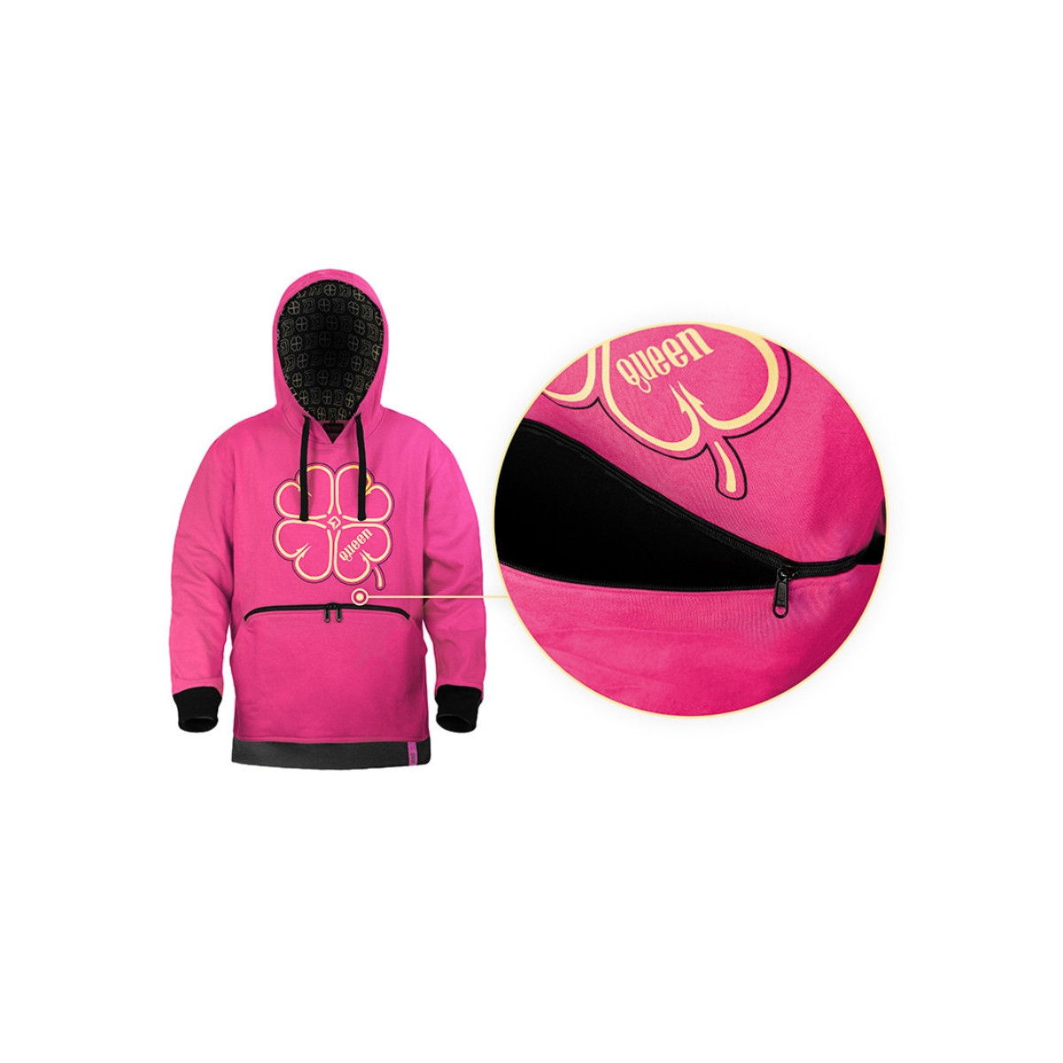 Bluza z kapturem Delphin QUEEN 4Love roz.M Bluza z kapturem Delphin QUEEN 4Love roz.M