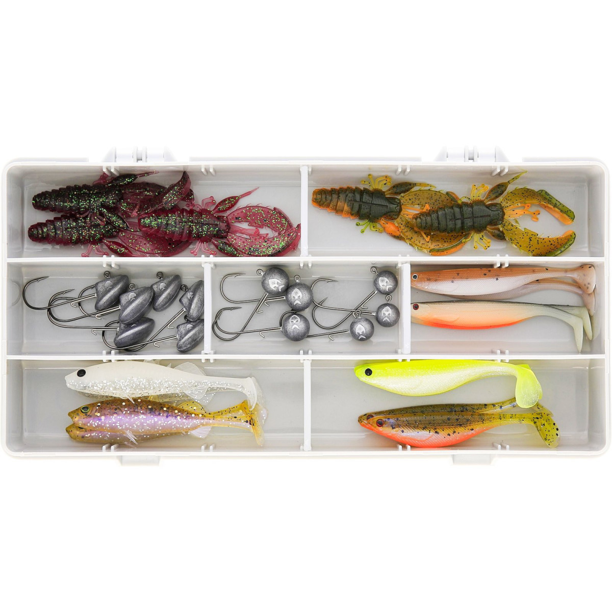 Zestaw gum Westin Perch Box Jigging 30szt.