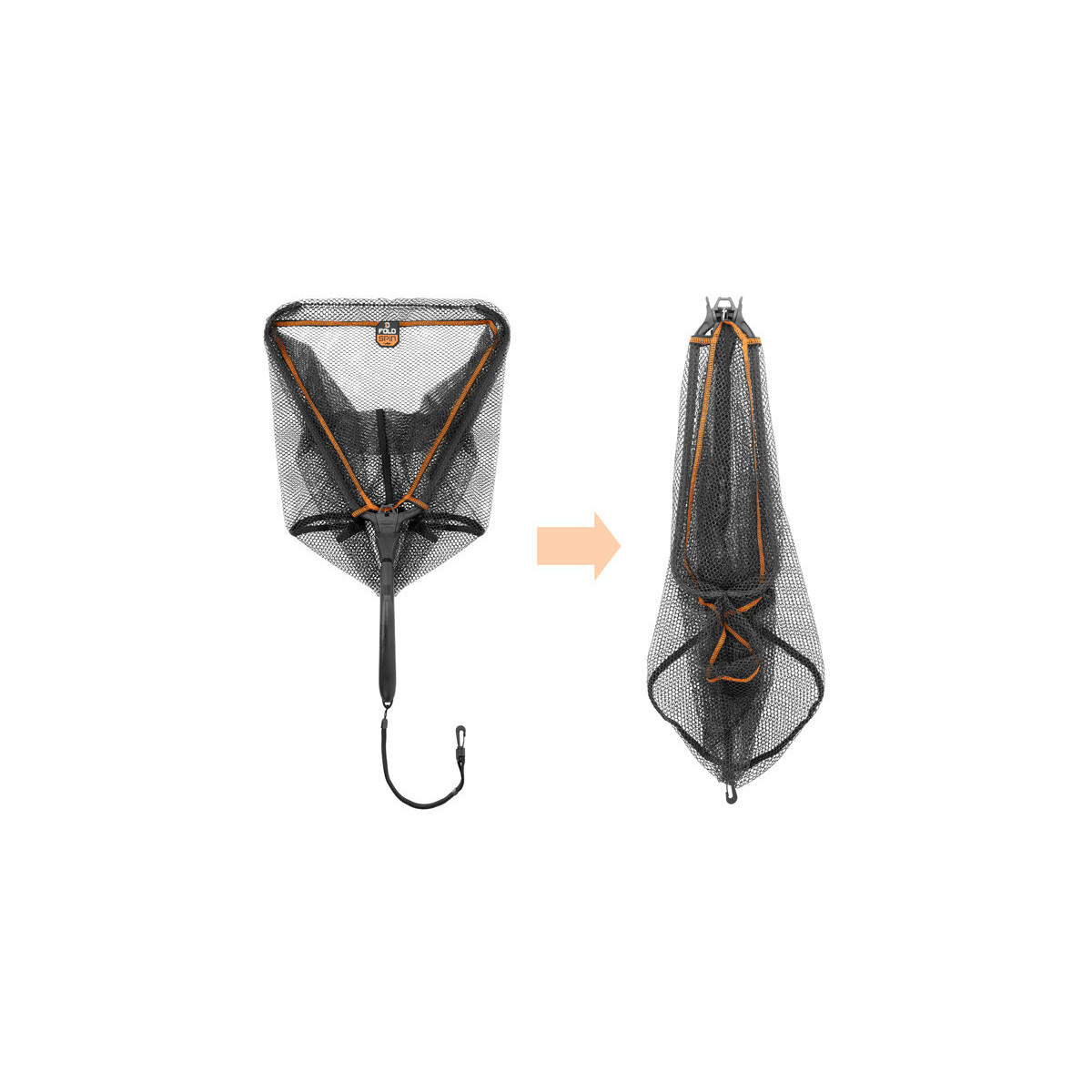 Podbierak spinningowy Delphin FoldSPIN 40x40cm