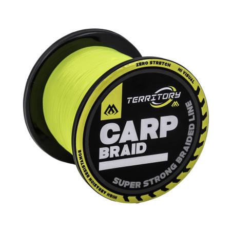 Plecionka Mikado Territory Carp Braid 1200m / 0.18mm / FLUO ŻÓŁTY Plecionka Mikado Territory Carp Braid 1200m / 0.18mm / FLUO ŻÓŁTY