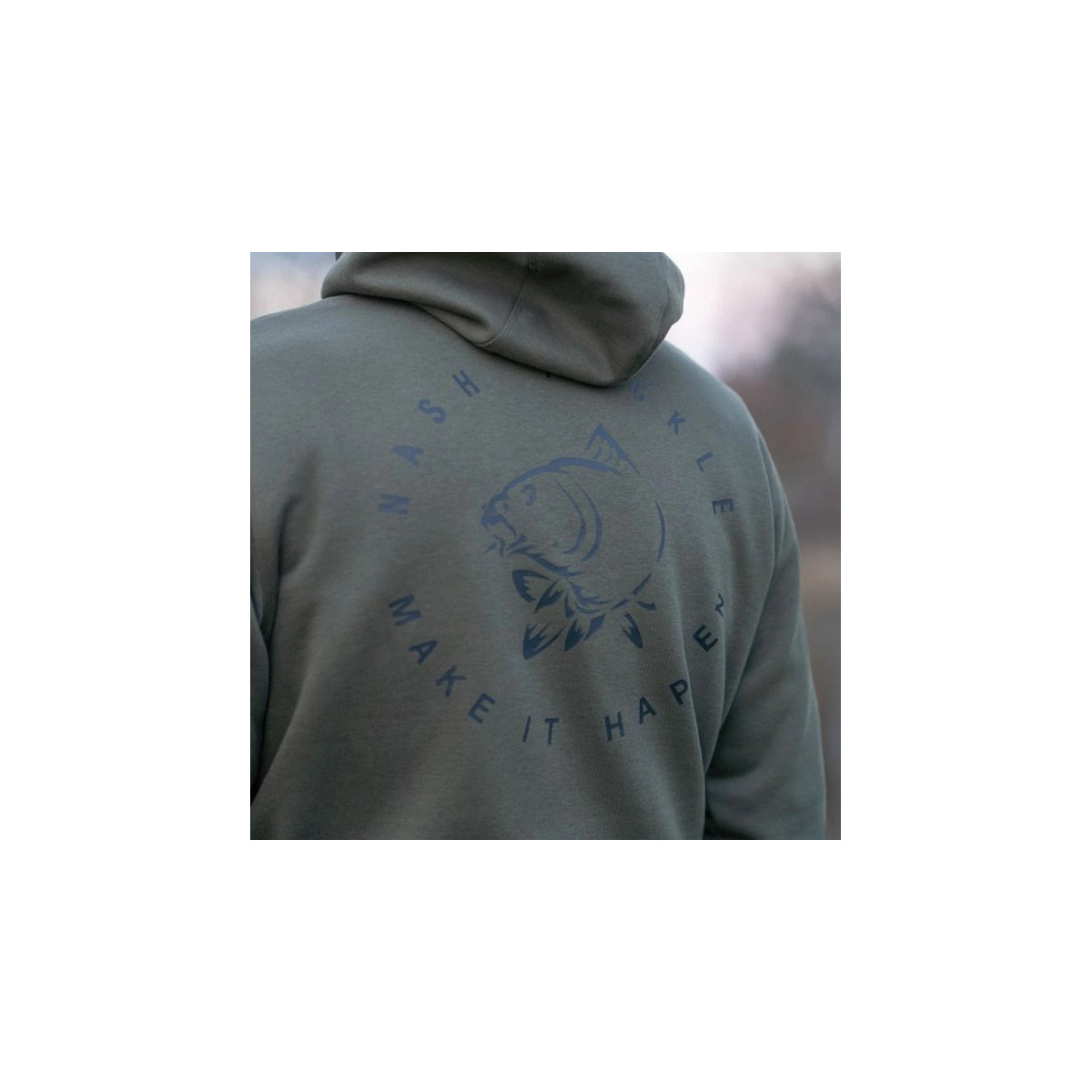 Bluza Nash Make It Happen Carp Logo Hoody roz.L - Green