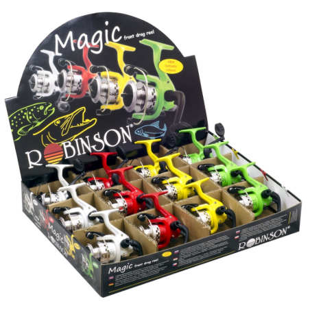 Kołowrotek Robinson Magic 101 1000 czerwony, żółty, zielony, perłowy Kołowrotek Robinson Magic 101 1000 czerwony, żółty, zielony, perłowy