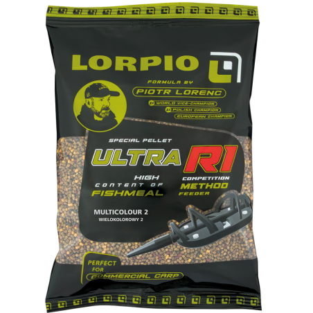 PELLET Lorpio ULTRA R1 MULTICOLOUR 700 g - 2mm - Halibut