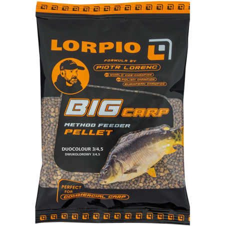 PELLET Lorpio BIG CARP DUOCOLOUR 700 g - 3,0mm/4,5mm - Halibut