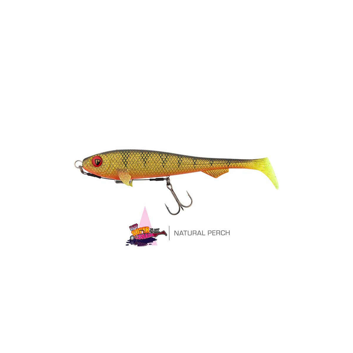 Fox Rage Super Slick Shad 18cm - Loaded UV Natural Perch