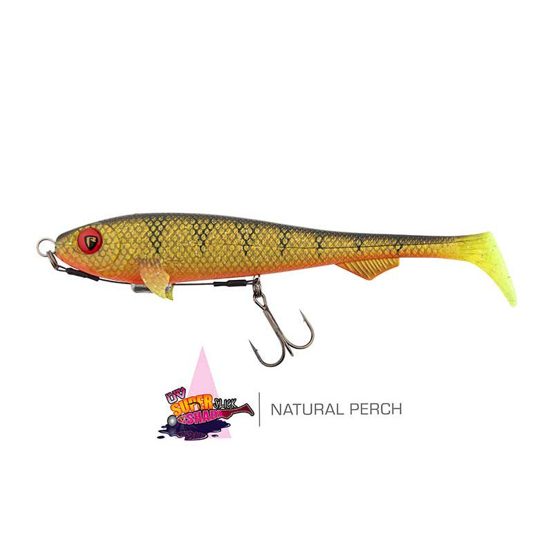Fox Rage Super Slick Shad 18cm - Loaded UV Natural Perch