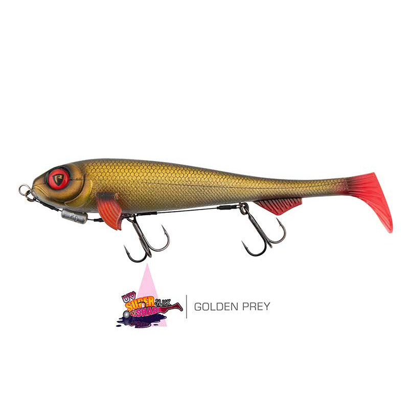 Fox Rage Super Slick Shad 18cm - Loaded UV Golden Prey