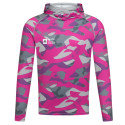 Bluza z kapturem i kominem Mikado z filtrem UPF roz.M - LADY CAMO