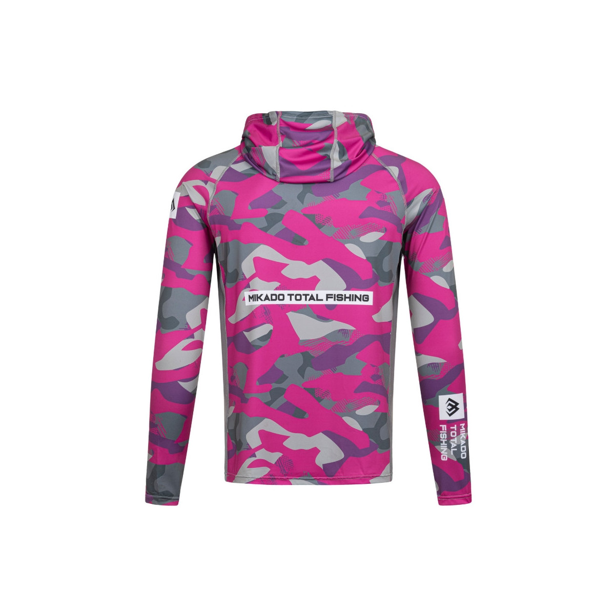 Bluza z kapturem i kominem Mikado z filtrem UPF roz.M - LADY CAMO