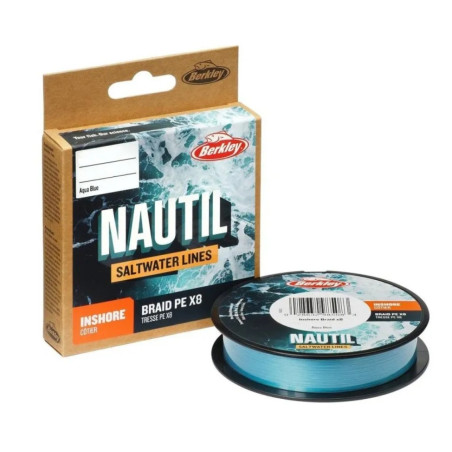 Plecionka Berkley Nautil Braid x8 150m / 0,6mm / AquaBlue Plecionka Berkley Nautil Braid x8 150m / 0,6mm / AquaBlue