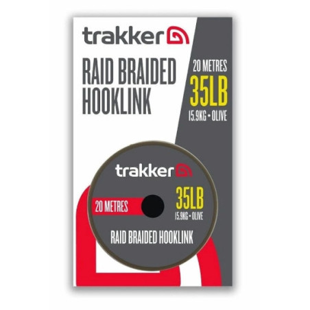 Plecionka Trakker Raid Braided Hooklink 20m / 35lb / 15,9kg Plecionka Trakker Raid Braided Hooklink 20m / 35lb / 15,9kg