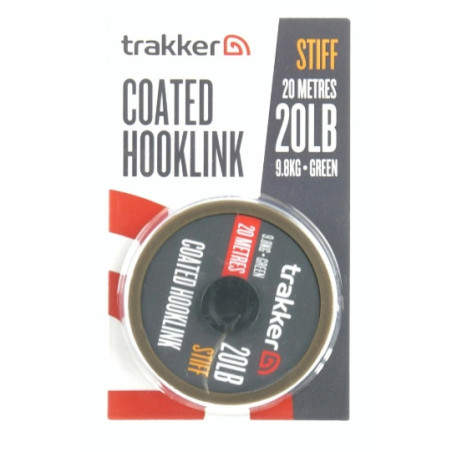 Plecionka Trakker Stiff Coated Hooklink 20m / 20lb / 9,8kg Plecionka Trakker Stiff Coated Hooklink 20m / 20lb / 9,8kg