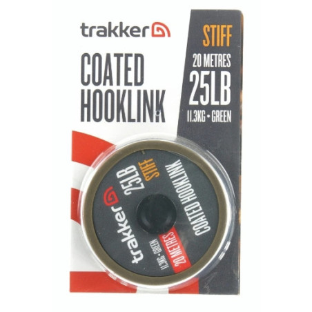 Plecionka Trakker Stiff Coated Hooklink 20m / 25lb / 11,3kg Plecionka Trakker Stiff Coated Hooklink 20m / 25lb / 11,3kg