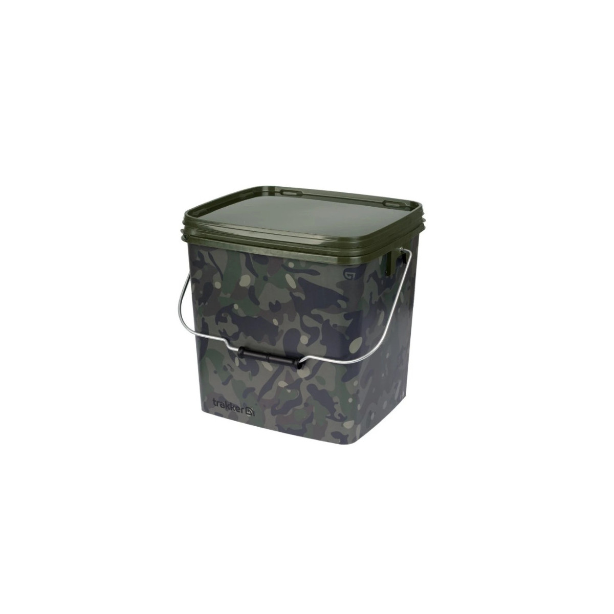 Wiadro z tacką Trakker Camo Square Container inc tray 13L Wiadro z tacką Trakker Camo Square Container inc tray 13L