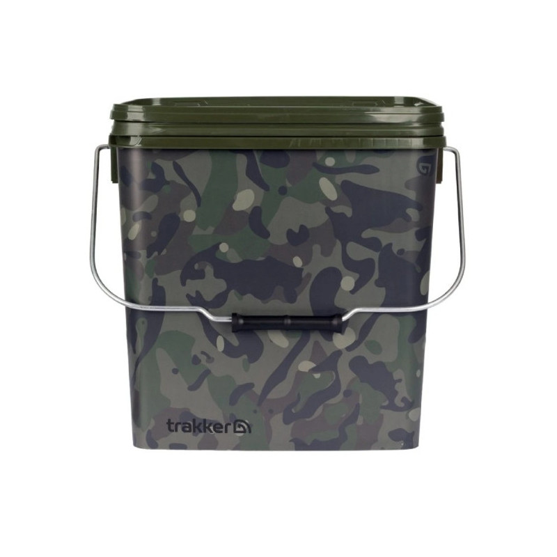 Wiadro z tacką Trakker Camo Square Container inc tray 13L Wiadro z tacką Trakker Camo Square Container inc tray 13L