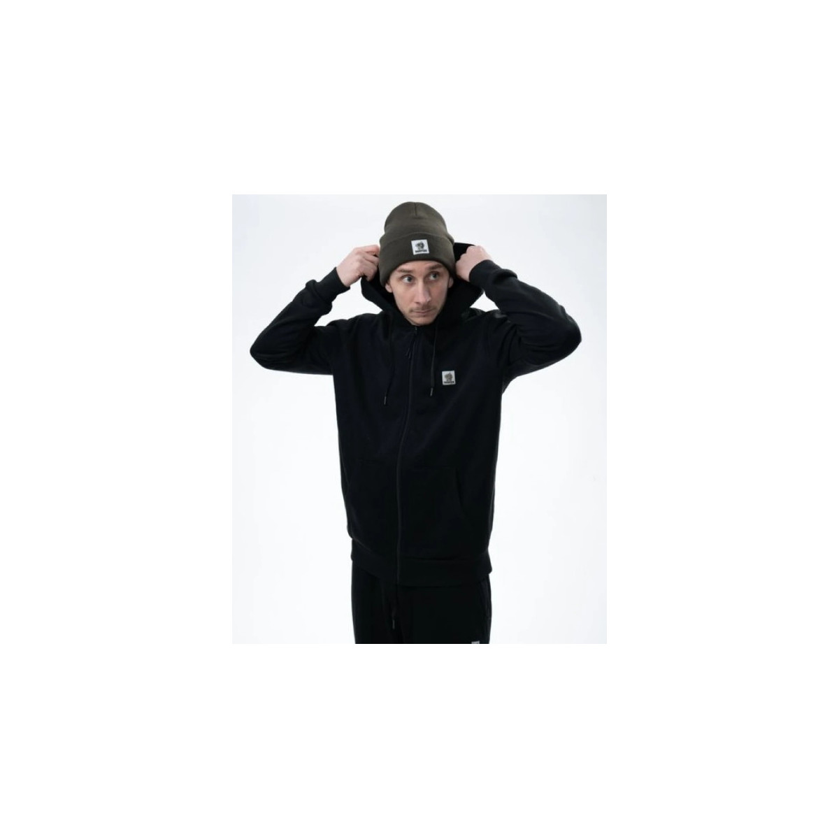 Bluza Nash Make It Happen Badge Zipped Hoody roz.M - Black Bluza Nash Make It Happen Badge Zipped Hoody roz.M - Black