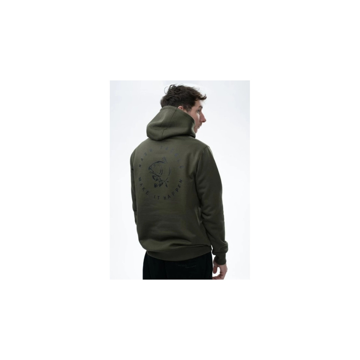 Bluza Nash Make It Happen Carp Logo Hoody roz.M - Green Bluza Nash Make It Happen Carp Logo Hoody roz.M - Green