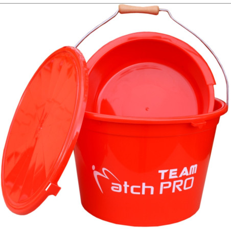 Wiadro + Miska + pokrywka TEAM MatchPro RED 25L + 8L Wiadro + Miska + pokrywka TEAM MatchPro RED 25L + 8L