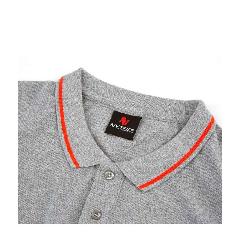 Koszulka Nytro LIGHT MARL GREY POLO SHIRT roz.XL