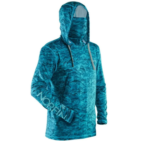 Koszulka Norfin Shirt Sun Pro Marlin Hoodie Green roz.M
