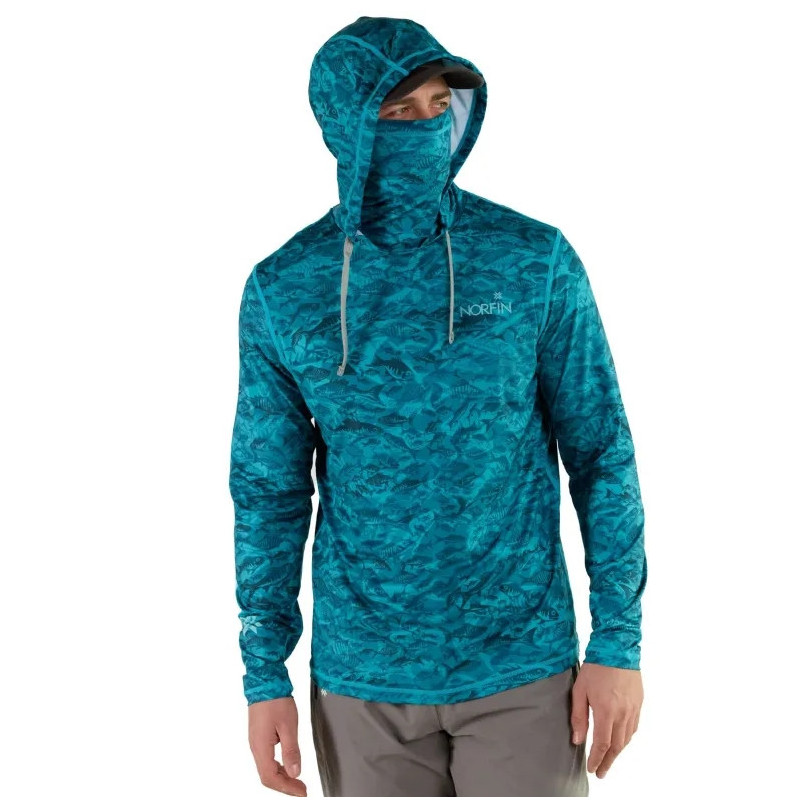 Koszulka Norfin Shirt Sun Pro Marlin Hoodie Green roz.M