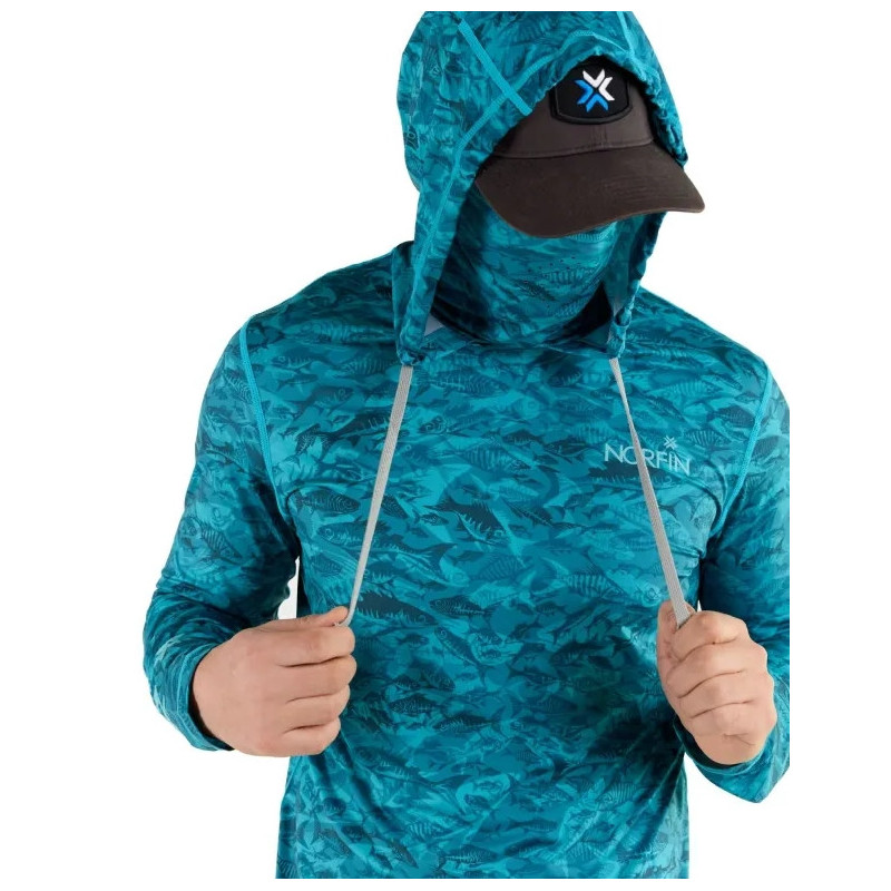 Koszulka Norfin Shirt Sun Pro Marlin Hoodie Green roz.M