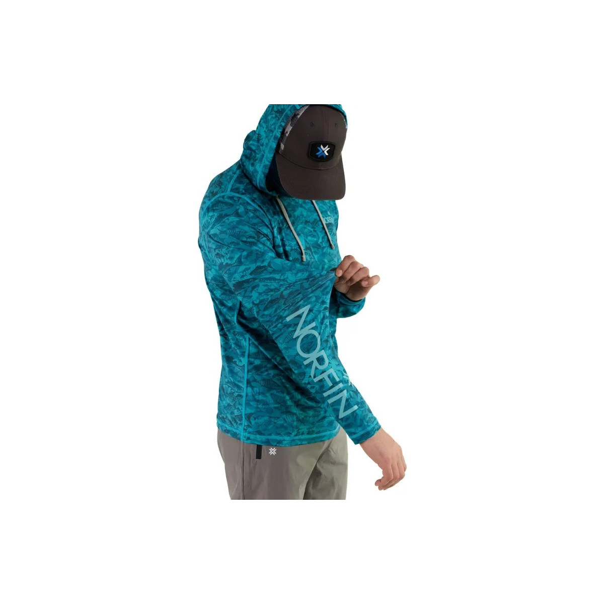 Koszulka Norfin Shirt Sun Pro Marlin Hoodie Green roz.M