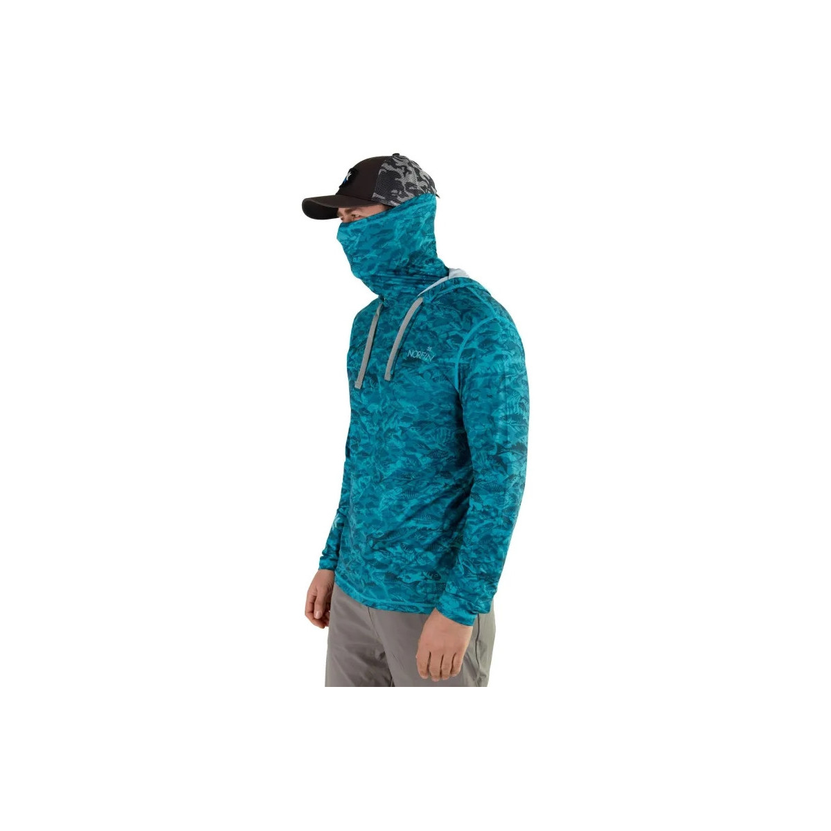 Koszulka Norfin Shirt Sun Pro Marlin Hoodie Green roz.M