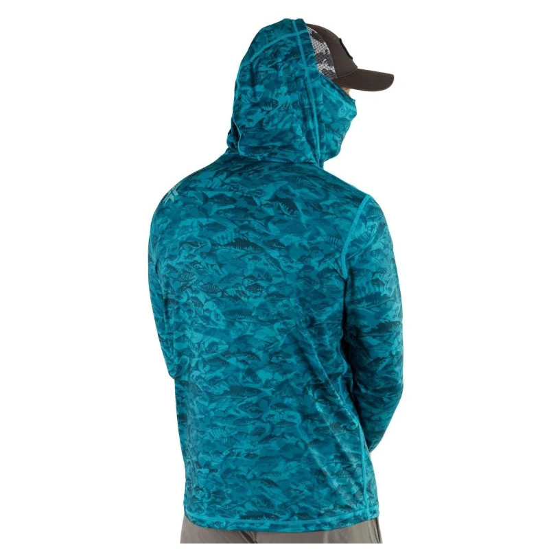 Koszulka Norfin Shirt Sun Pro Marlin Hoodie Green roz.M